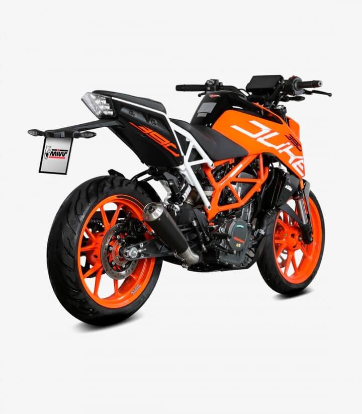 Auspuff MIVV X-M1 Schwarz für KTM 125/390 Duke (17-20), RC 125/390 (17-21) KT.019.LC4B