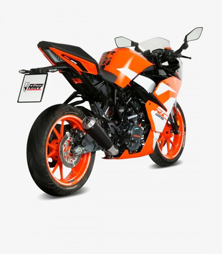 Auspuff MIVV X-M1 Schwarz für KTM 125/390 Duke (17-20), RC 125/390 (17-21) KT.019.LC4B