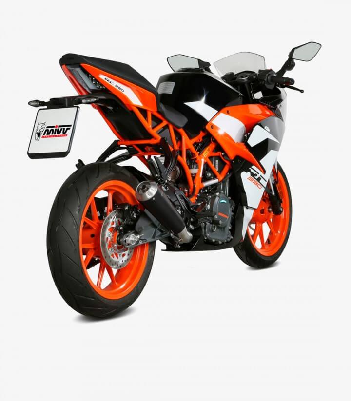 Auspuff MIVV X-M1 Schwarz für KTM 125/390 Duke (17-20), RC 125/390 (17-21) KT.019.LC4B