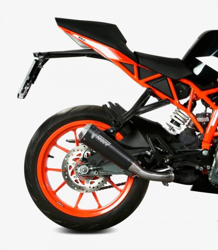 Auspuff MIVV X-M1 Schwarz für KTM 125/390 Duke (17-20), RC 125/390 (17-21) KT.019.LC4B