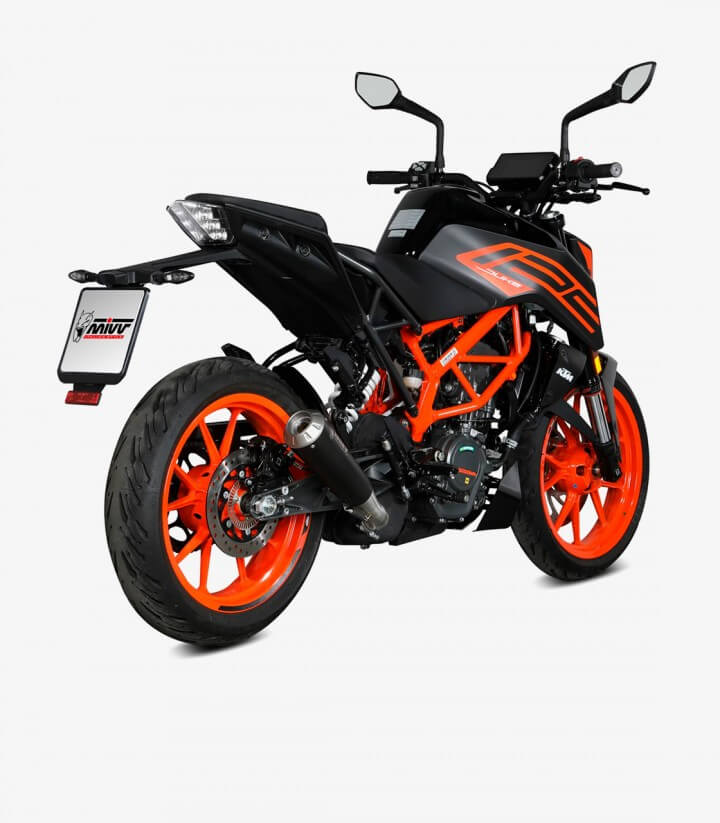 Auspuff MIVV X-M1 Schwarz für KTM 125 Duke (21-23), 390 Duke (21-25) KT.025.LC4B