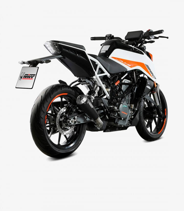 Auspuff MIVV X-M1 Schwarz für KTM 125 Duke (21-23), 390 Duke (21-25) KT.025.LC4B
