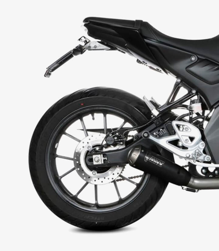 Auspuff MIVV X-M1 Schwarz für Yamaha MT-125 (20-24), YZF-R 125 (19-24) Y.067.LC4B
