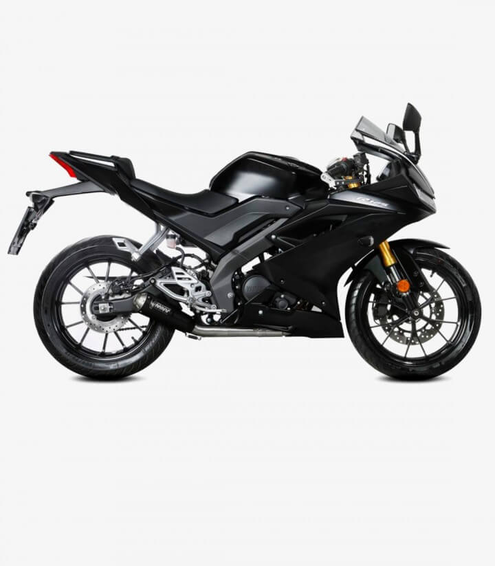 Auspuff MIVV X-M1 Schwarz für Yamaha MT-125 (20-24), YZF-R 125 (19-24) Y.067.LC4B