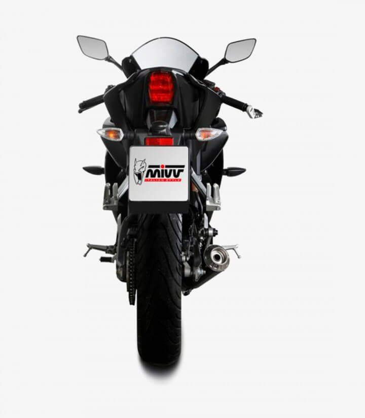 Auspuff MIVV X-M1 Schwarz für Yamaha MT-125 (20-24), YZF-R 125 (19-24) Y.067.LC4B