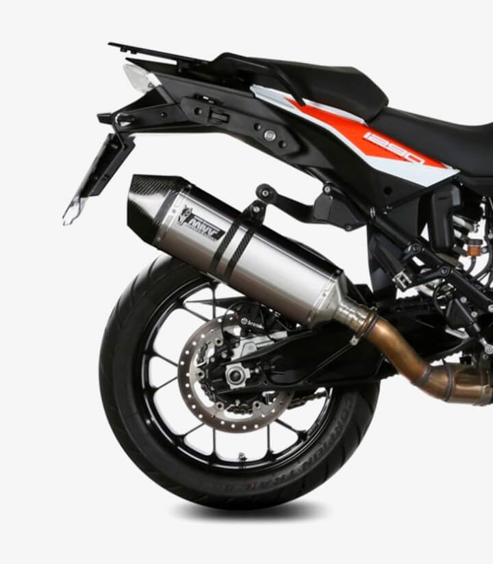 MIVV Speed Edge Exhaust Stainless Steel for KTM 1050 / 1090 / 1190 / 1290 Adventure / 1290 Super Adventure S/R (13-20) KT.017.LR