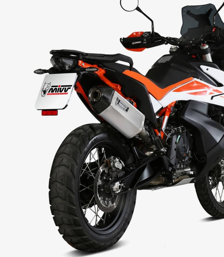 MIVV Speed Edge Auspuff Stahl für KTM 790 Adventure R/S (19-26), 890 Adventure R (20-26), 890 SMT (23-26) KT.021.LRX
