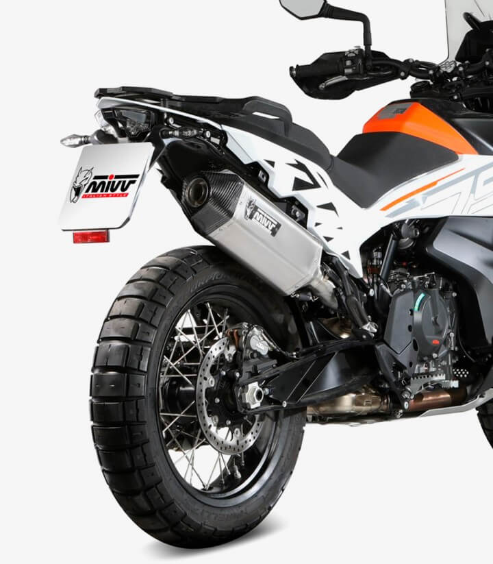 MIVV Speed Edge Auspuff Stahl für KTM 790 Adventure R/S (19-26), 890 Adventure R (20-26), 890 SMT (23-26) KT.021.LRX
