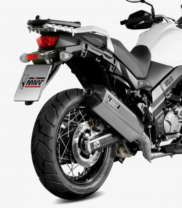 MIVV Speed Edge Auspuff Stahl für Suzuki V-Strom 1000 (17-24), V-Strom 650 (17-24) S.049.LRX