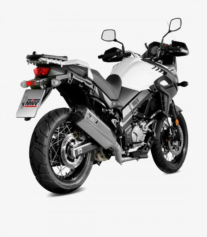 MIVV Speed Edge Auspuff Stahl für Suzuki V-Strom 1000 (17-24), V-Strom 650 (17-24) S.049.LRX