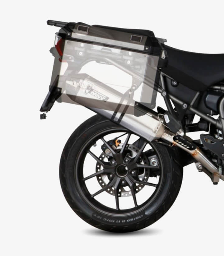MIVV Speed Edge Auspuff Stahl für Triumph Tiger 1200 GT/Rally Explorer/Rally Pro/XCA/XCX/XR/XRT/XRX (16-21) T.015.LRX