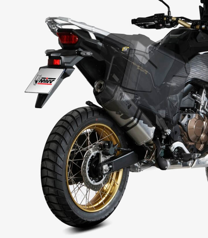 MIVV Speed Edge Auspuff Stahl für Honda CRF1100L Africa Twin (20-26) H.079.LRX
