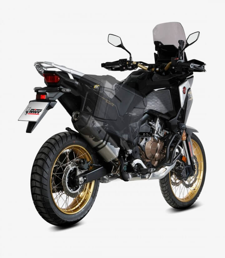 MIVV Speed Edge Auspuff Stahl für Honda CRF1100L Africa Twin (20-26) H.079.LRX
