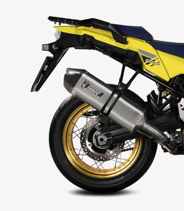 MIVV Speed Edge Auspuff Stahl für Suzuki V-Strom 1000/1050 (14-26) S.042.LRX