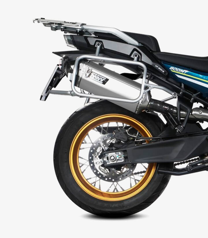 MIVV Speed Edge Auspuff Stahl für CFMOTO 800MT Explore (22-26), Sport/Touring (22-25) CF.001.LRX