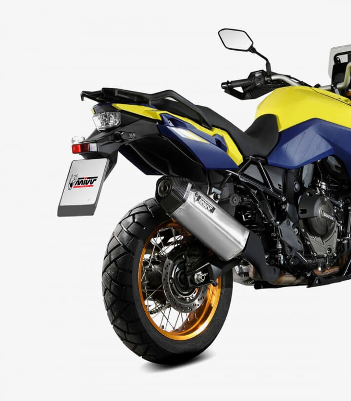 MIVV Speed Edge Auspuff Stahl für Suzuki V-Strom 1000/800 SE/800DE (23-26) S.061.LRX