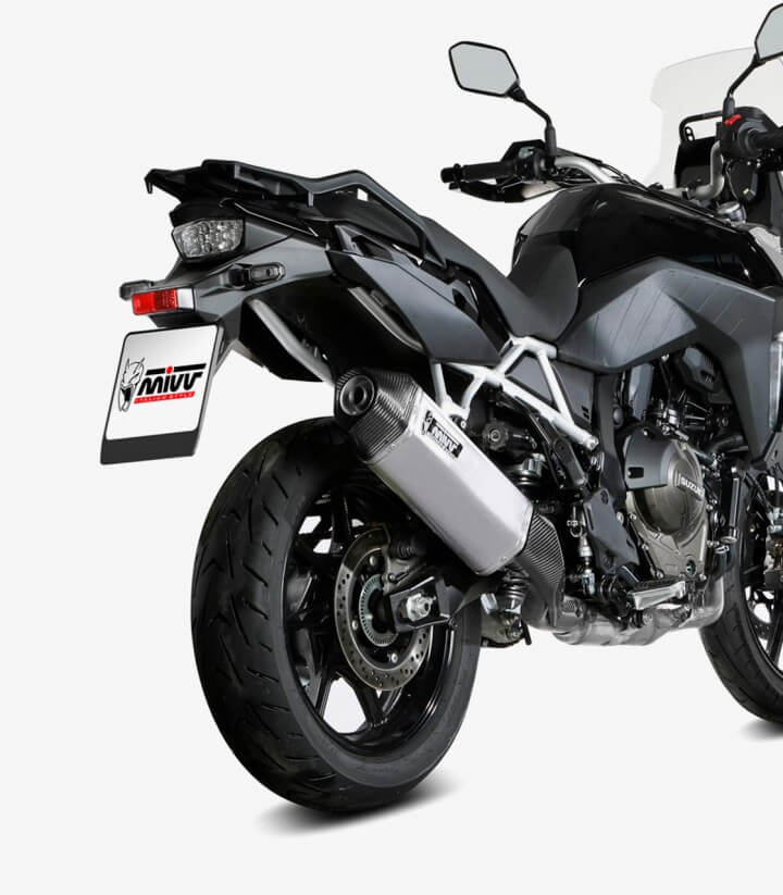 Escape MIVV Speed Edge Acero para Suzuki V-Strom 800 DE/SE (23-25) S.061.LRX