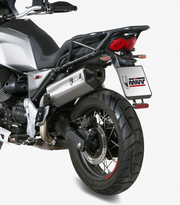 Escape MIVV Speed Edge Acero para Moto Guzzi V85 TT (19-25) M.013.LRX