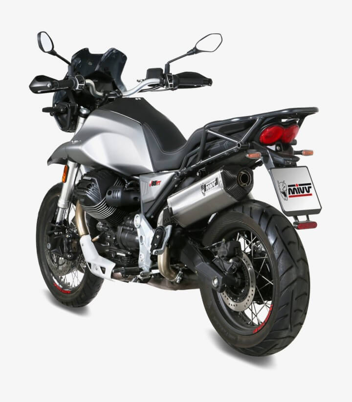 MIVV Speed Edge Auspuff Stahl für Moto Guzzi V85 TT (19-25) M.013.LRX