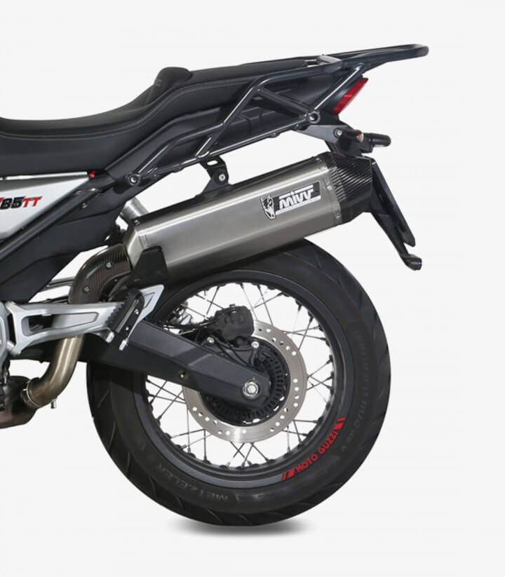Escape MIVV Speed Edge Acero para Moto Guzzi V85 TT (19-25) M.013.LRX