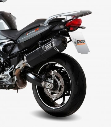 MIVV Speed Edge Auspuff Schwarz für BMW F 800 GT/R (09-20) B.008.LRB