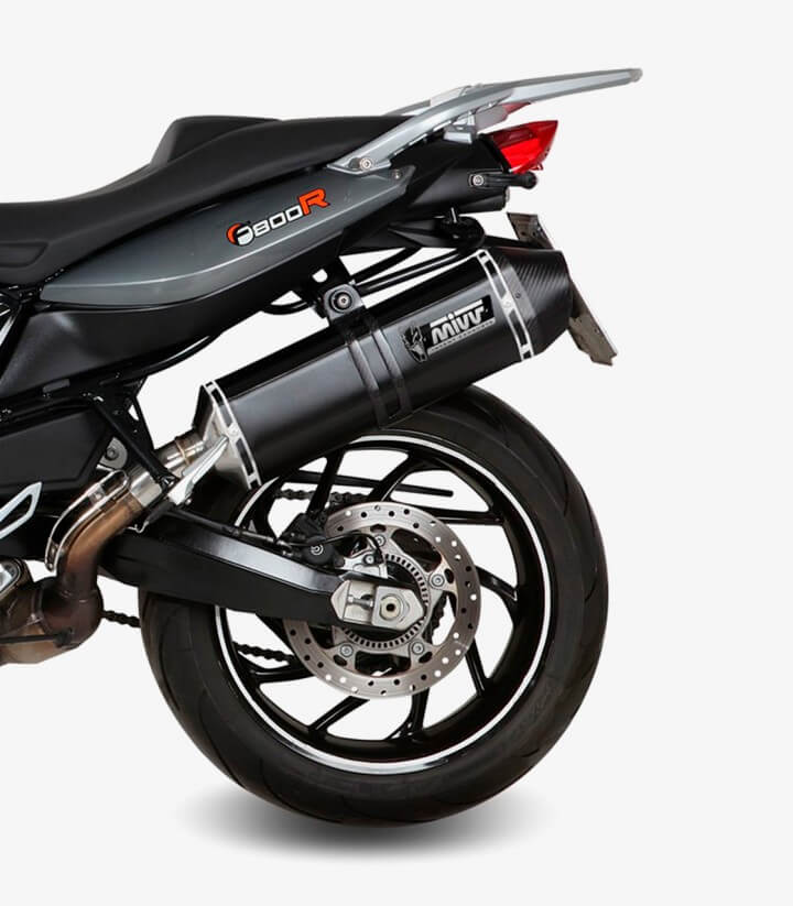 MIVV Speed Edge Exhaust Black for BMW F 800 R / GT (09-20) B.008.LRB