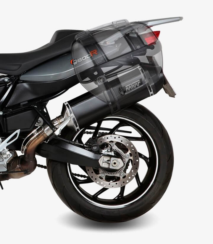 MIVV Speed Edge Auspuff Schwarz für BMW F 800 GT/R (09-20) B.008.LRB