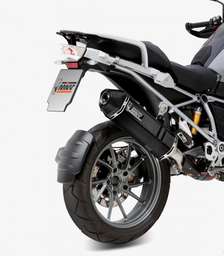 MIVV Speed Edge Exhaust Black for BMW R 1200 GS (13-18) B.016.LRB