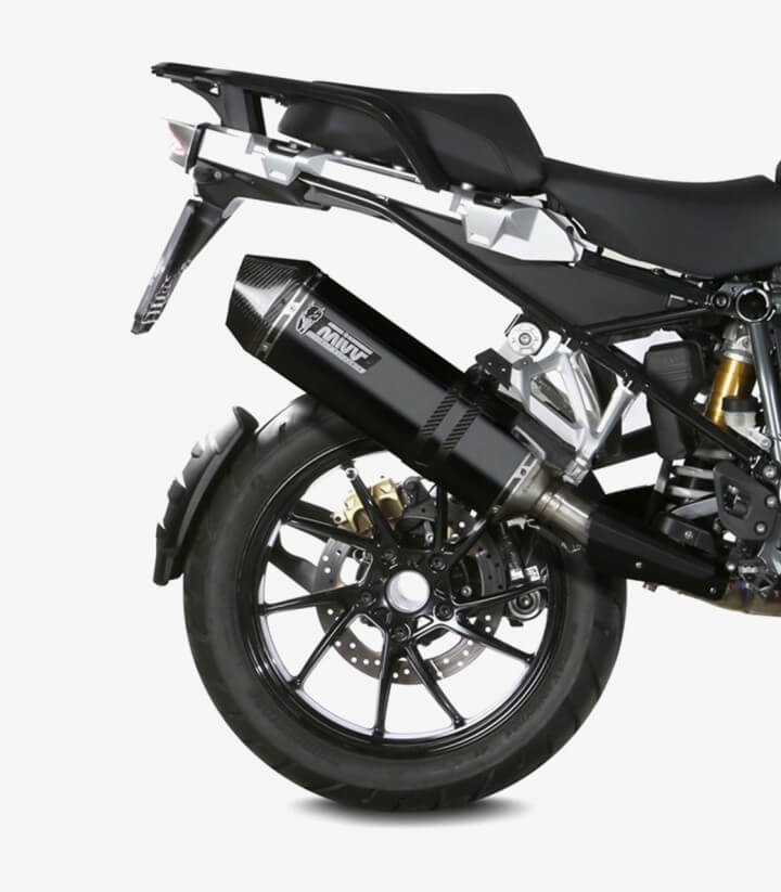 MIVV Speed Edge Auspuff Schwarz für BMW R 1250 GS (19-23) B.034.LRB