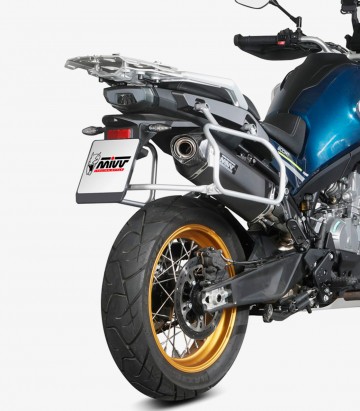 MIVV Speed Edge Auspuff Schwarz für CFMOTO 800MT Explore (22-26), Sport/Touring (22-25) CF.001.LRB