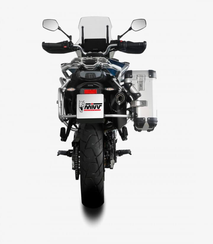 MIVV Speed Edge Auspuff Schwarz für CFMOTO 800MT Explore (22-26), Sport/Touring (22-25) CF.001.LRB