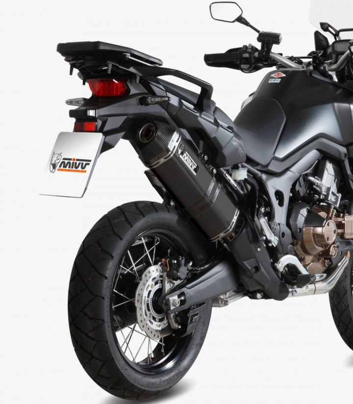 MIVV Speed Edge Exhaust Black for Honda CRF 1000 L Africa Twin (16-19) H.059.LRB