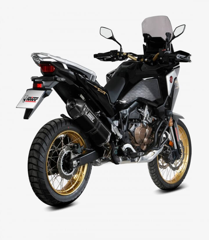 MIVV Speed Edge Auspuff Schwarz für Honda CRF1100L Africa Twin (20-26) H.079.LRB