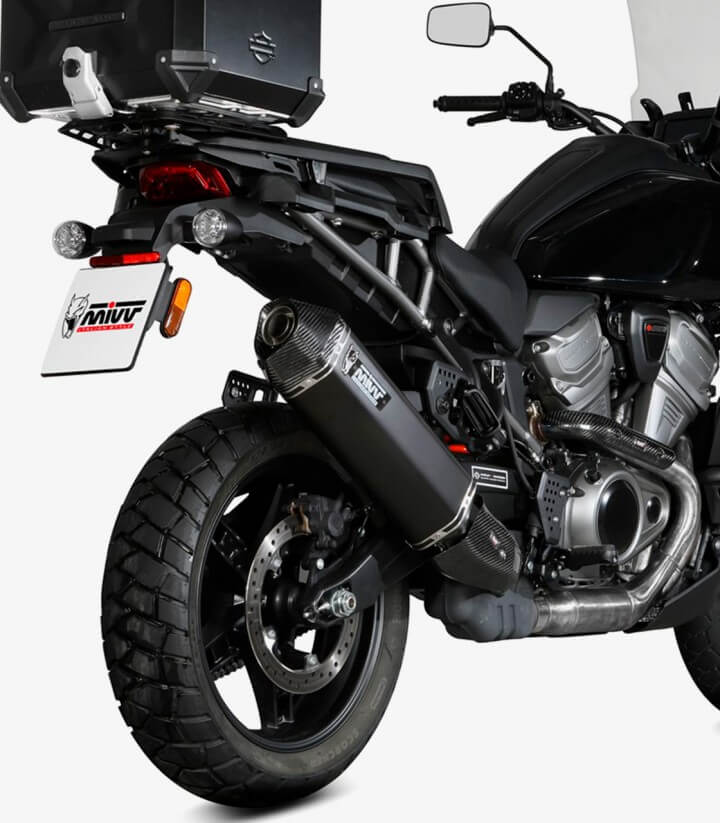 MIVV Speed Edge Auspuff Schwarz für Harley-Davidson Pan America (21-24) HD.003.LRB