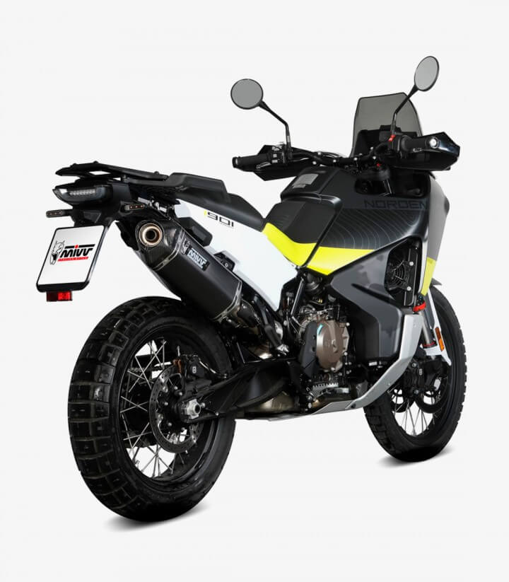 MIVV Speed Edge Auspuff Schwarz für Husqvarna Norden 901 (22-26) HU.002.LRB