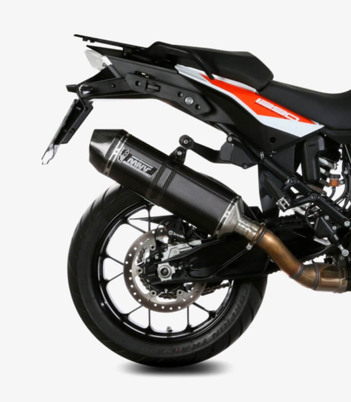 MIVV Speed Edge Auspuff Schwarz für KTM 1050/1090/1190 Adventure, 1290 Super Adventure (13-20) KT.017.LRB