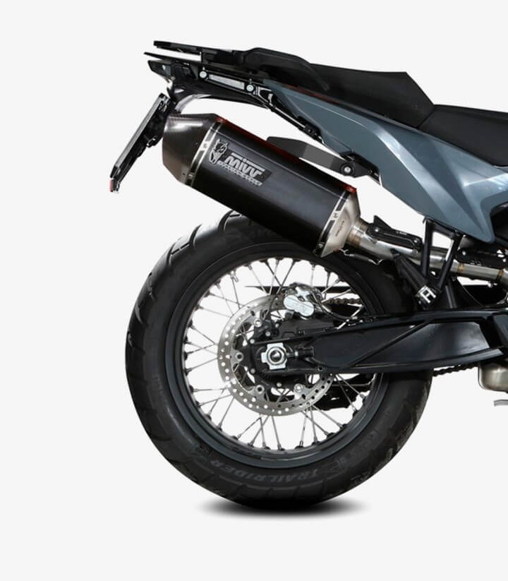 MIVV Speed Edge Exhaust Black for KTM 790 / 890 Adventure R/S / 890 SMT (19-25) KT.021.LRB