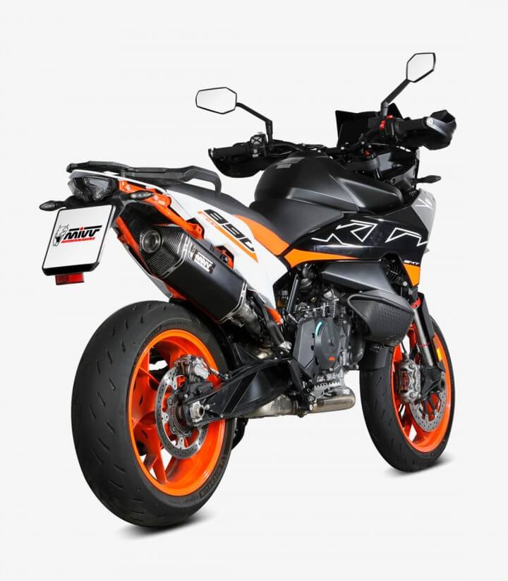 MIVV Speed Edge Auspuff Schwarz für KTM 790 Adventure R/S (19-26), 890 Adventure R (20-26), 890 SMT (23-26) KT.021.LRB