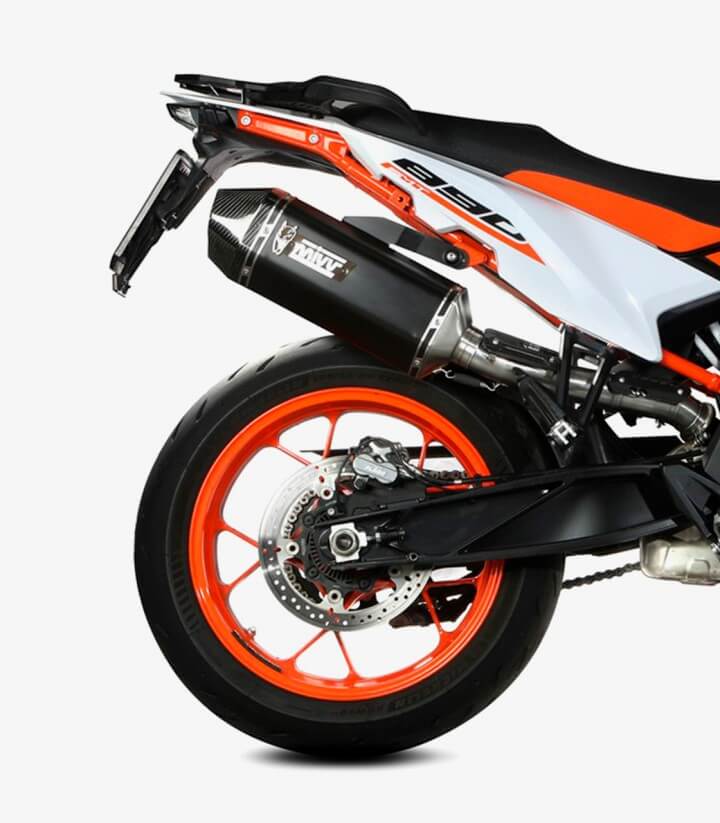MIVV Speed Edge Exhaust Black for KTM 790 / 890 Adventure R/S / 890 SMT (19-25) KT.021.LRB