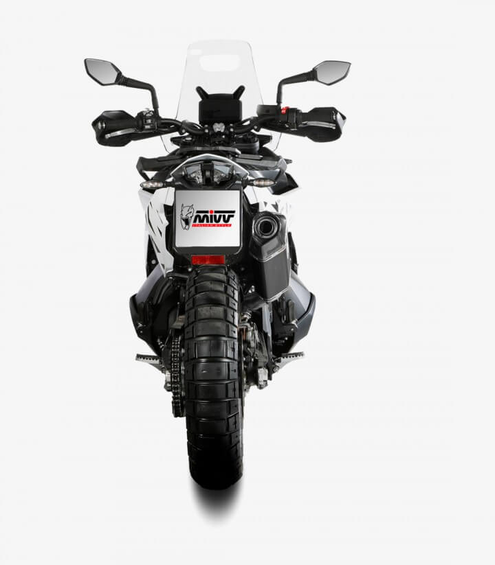 MIVV Speed Edge Auspuff Schwarz für KTM 790 Adventure R/S (19-26), 890 Adventure R (20-26), 890 SMT (23-26) KT.021.LRB