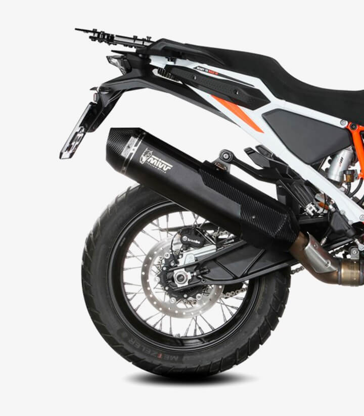 MIVV Speed Edge Auspuff Schwarz für KTM 1290 Super Adventure (21-24) KT.027.LRB