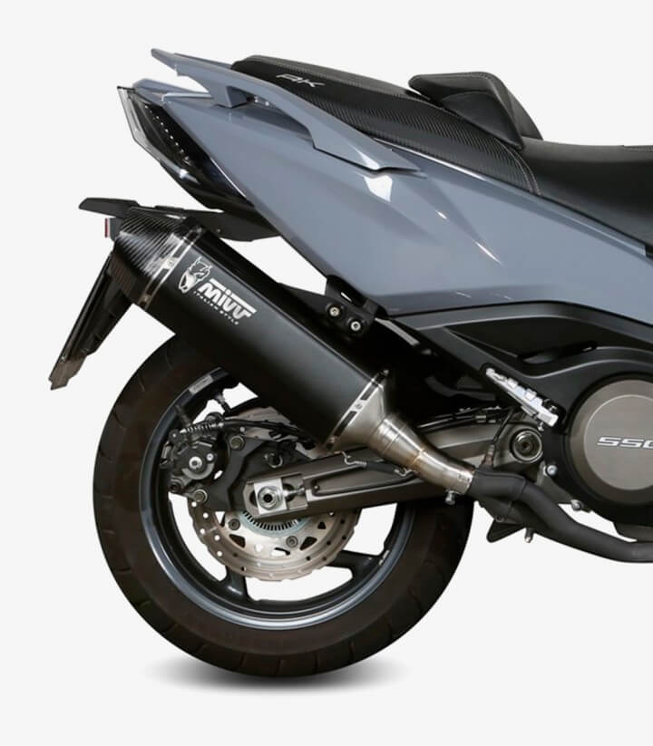 MIVV Speed Edge Auspuff Schwarz für Kymco AK 550 (17-20) O.008.LRB