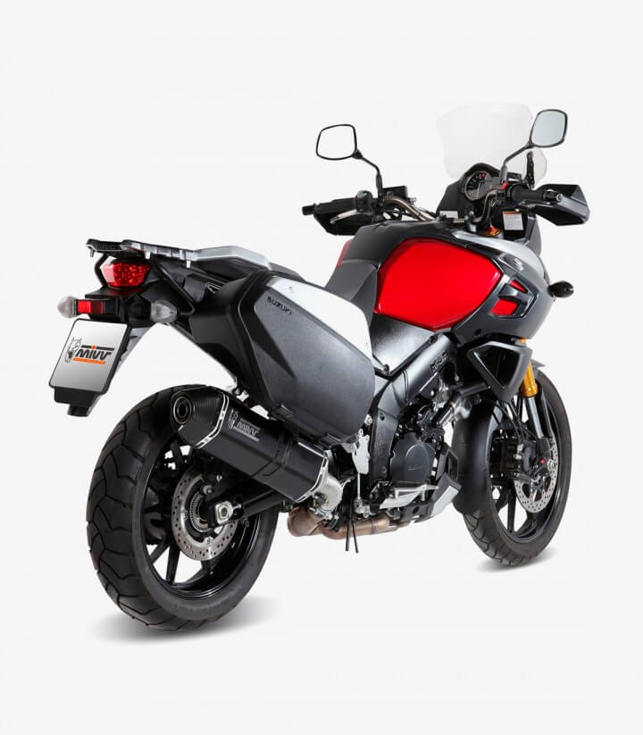 MIVV Speed Edge Auspuff Schwarz für Suzuki V-Strom 1000/1050 (14-26) S.042.LRB