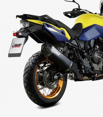 MIVV Speed Edge Auspuff Schwarz für Suzuki V-Strom 1000/800 SE/800DE (23-26) S.061.LRB