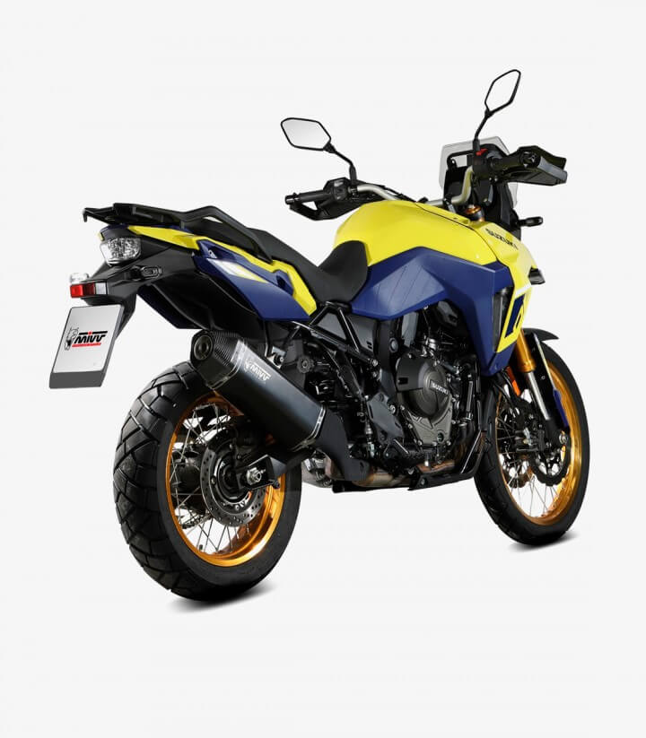 MIVV Speed Edge Auspuff Schwarz für Suzuki V-Strom 1000/800 SE/800DE (23-26) S.061.LRB