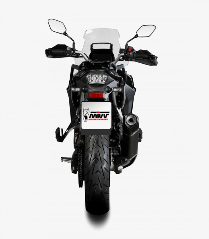MIVV Speed Edge Auspuff Schwarz für Suzuki V-Strom 1000/800 SE/800DE (23-26) S.061.LRB