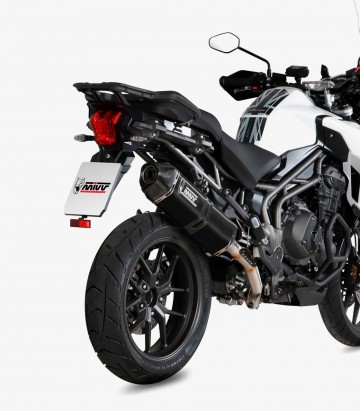 MIVV Speed Edge Auspuff Schwarz für Triumph Tiger 1200 GT/Rally Explorer/Rally Pro/XCA/XCX/XR/XRT/XRX (16-21) T.015.LRB