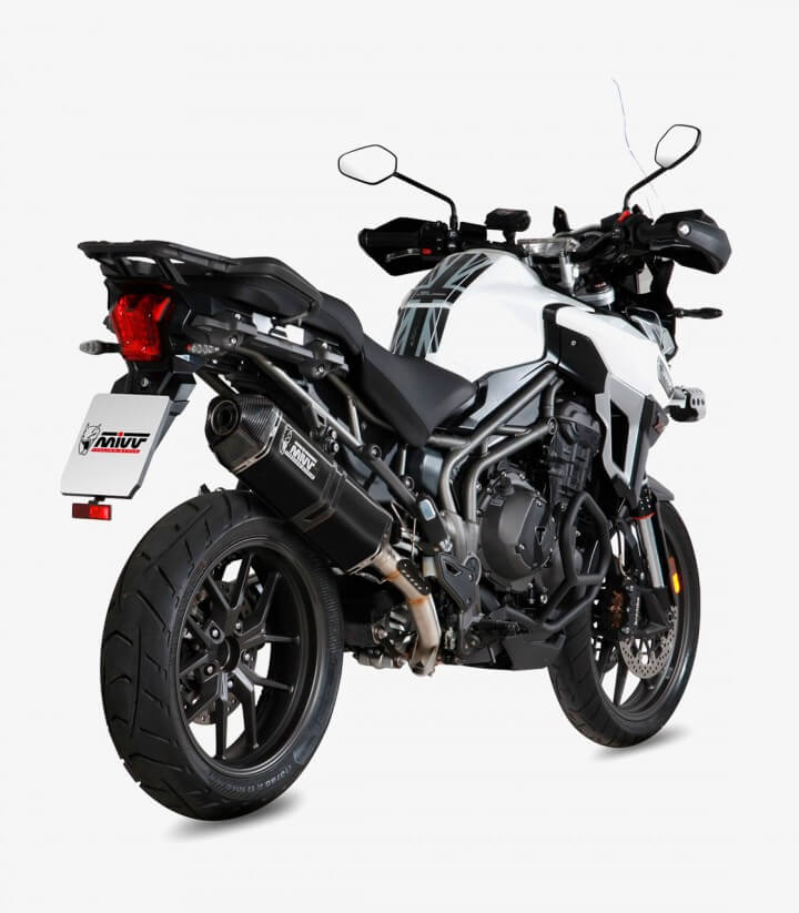 MIVV Speed Edge Auspuff Schwarz für Triumph Tiger 1200 GT/Rally Explorer/Rally Pro/XCA/XCX/XR/XRT/XRX (16-21) T.015.LRB