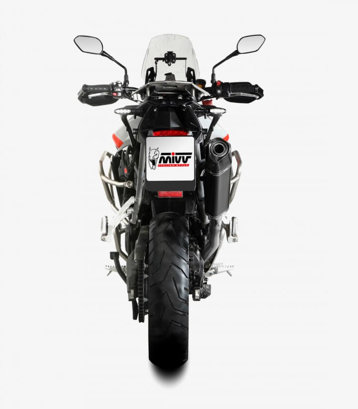 MIVV Speed Edge Auspuff Schwarz für Triumph Tiger 900 (24-25), Tiger 900 GT Pro (24-26) T.028.LRB