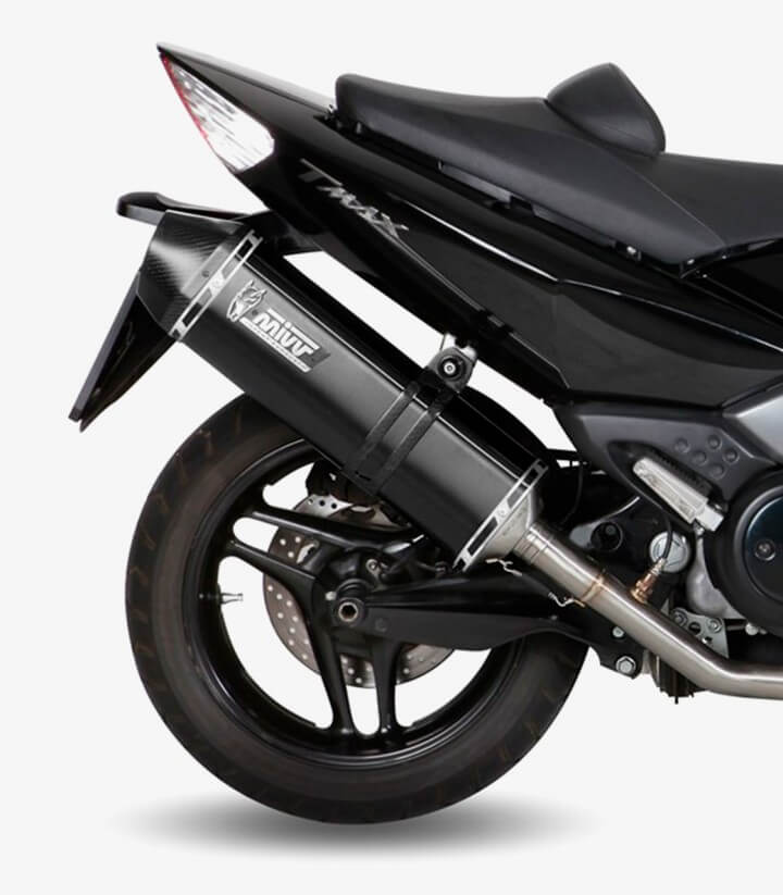MIVV Speed Edge Auspuff Schwarz für Yamaha TMAX 500 (08-11) Y.035.LRB
